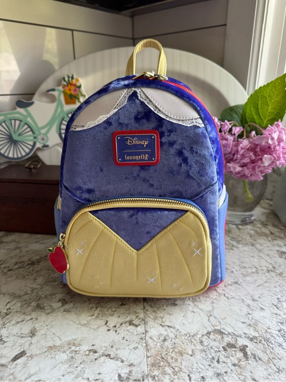 Loungefly Blue & Gold Snow White Mini Backpack